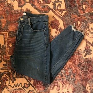 Loft High Waist Skinny Distressed Jeans Size 31/12